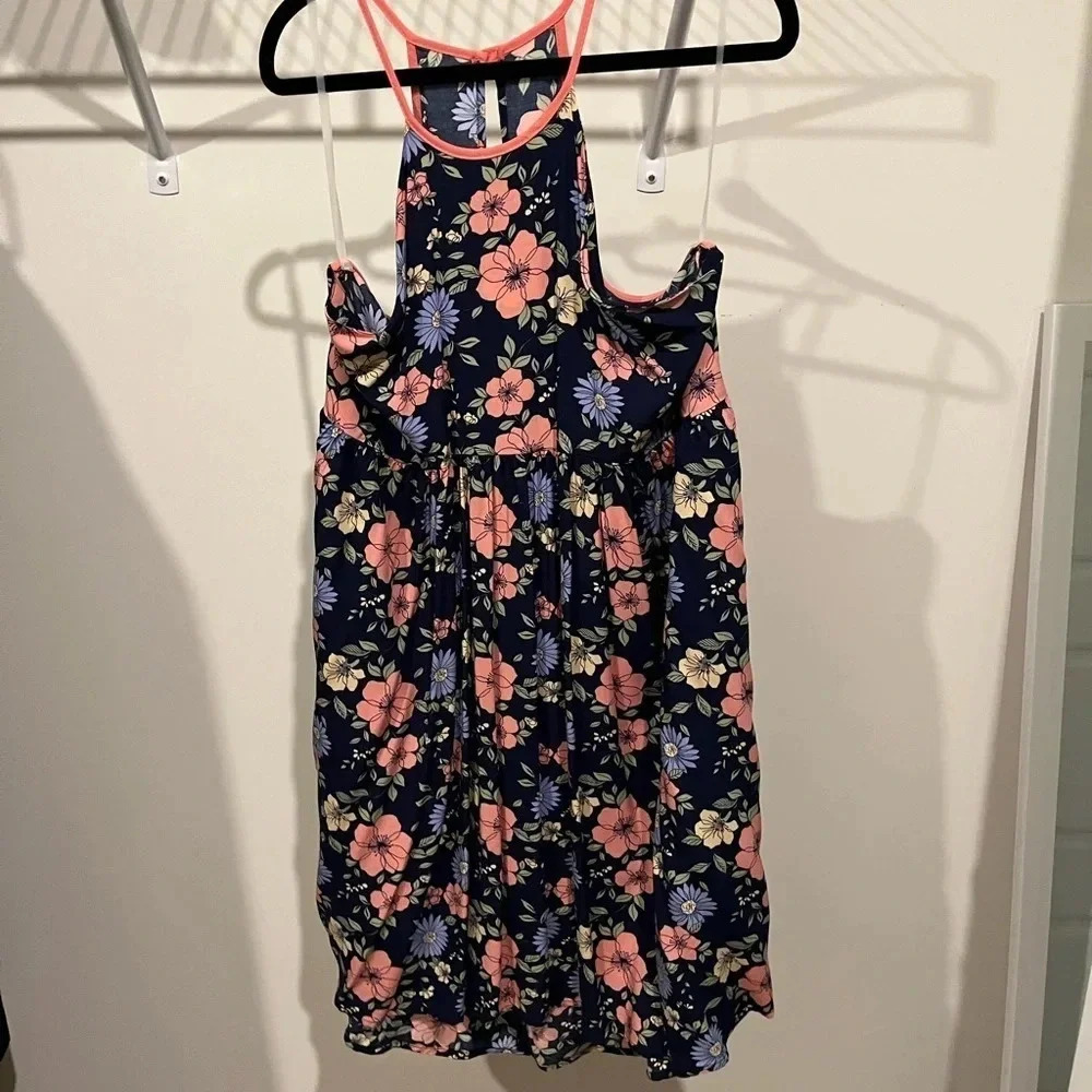 NWOT navy blue floral sundress